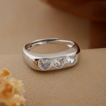 Silver Classic Trendy Woman Ring