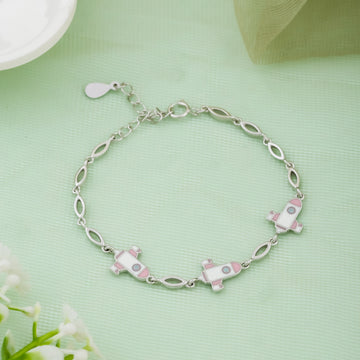 Rocket Explorer Silver Kids Bracelet