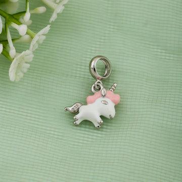 Magical Silver Unicorn Pendant for Kids