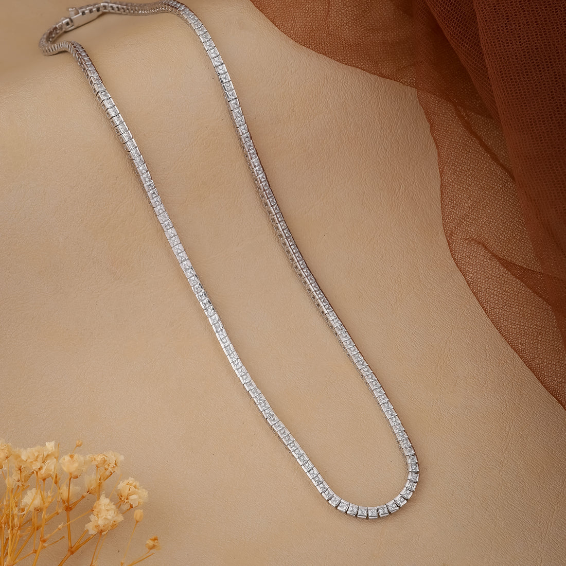 Radiant Precision Luxe Tennis Chain in 925 Sterling Silver