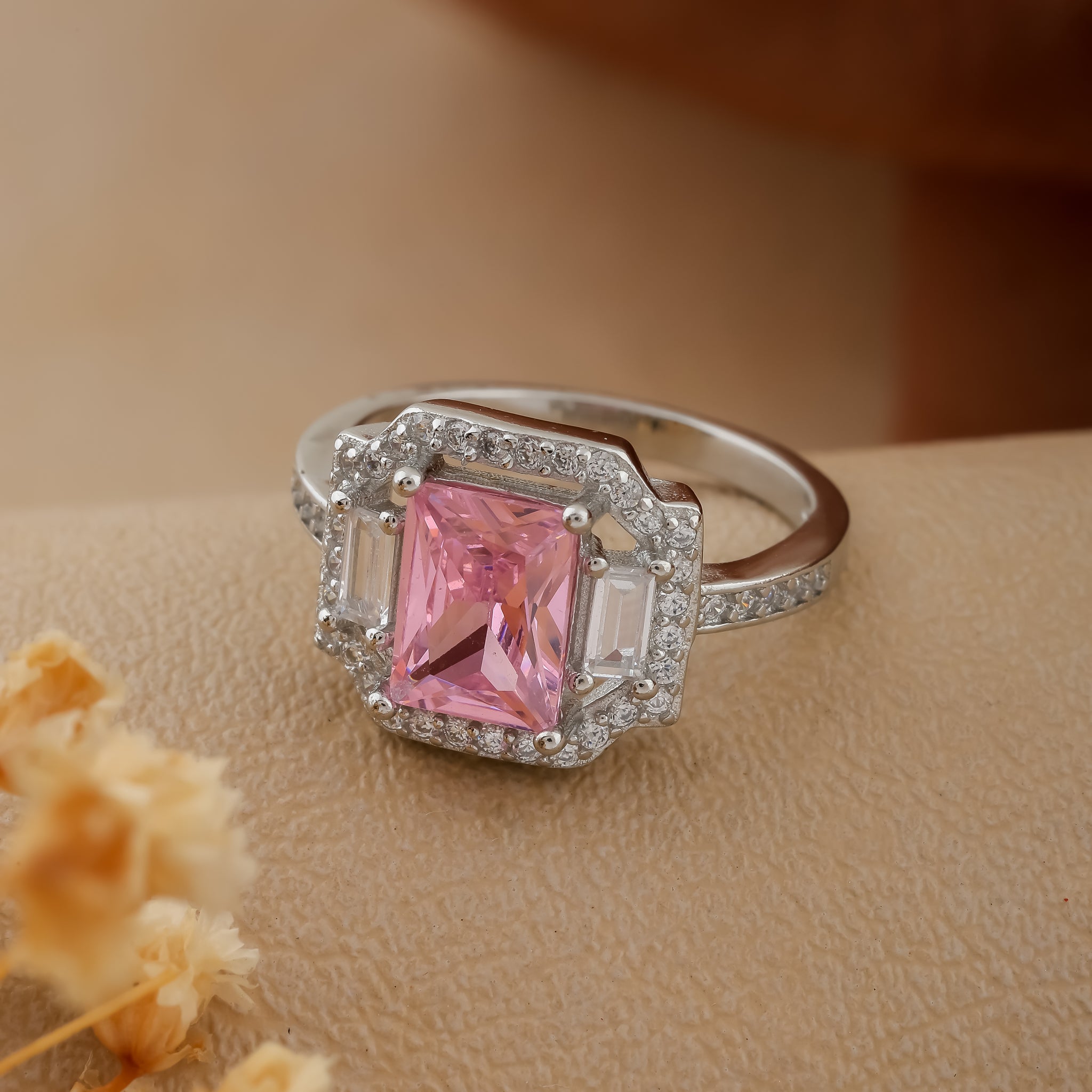 Silver Perennial love Ring