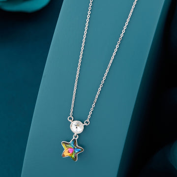 Starlight Spark Silver Pendant with chain