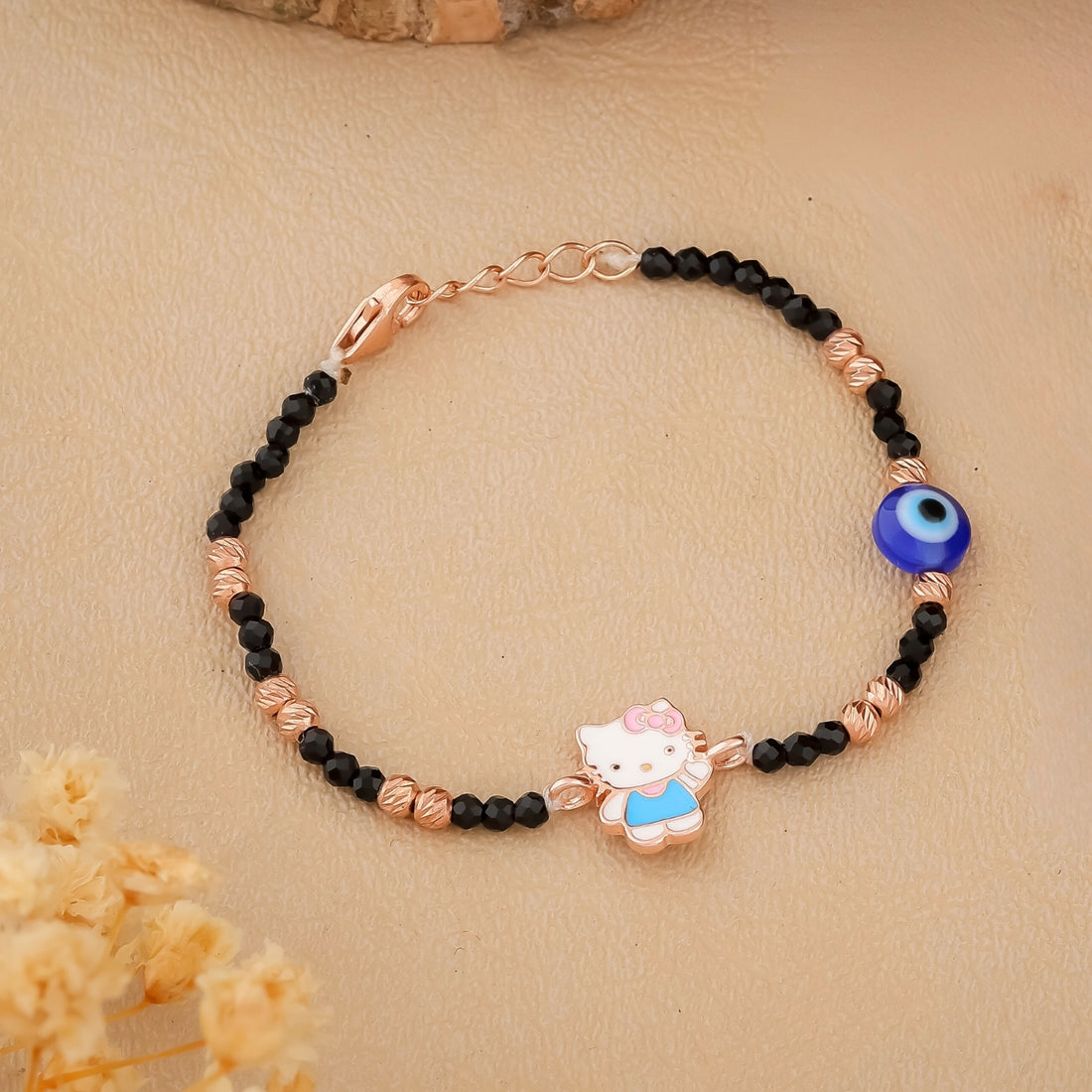 Hello Kitty Evil Eye Silver Kids Nazariya Set
