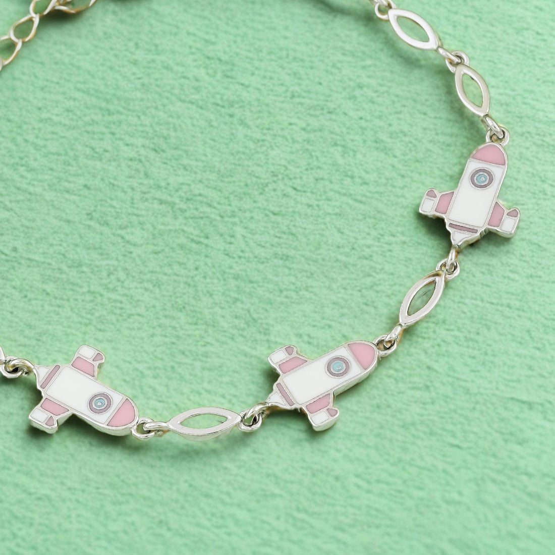 Rocket Explorer Silver Kids Bracelet