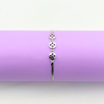 925 Sterling Silver Triple Charm Bracelet